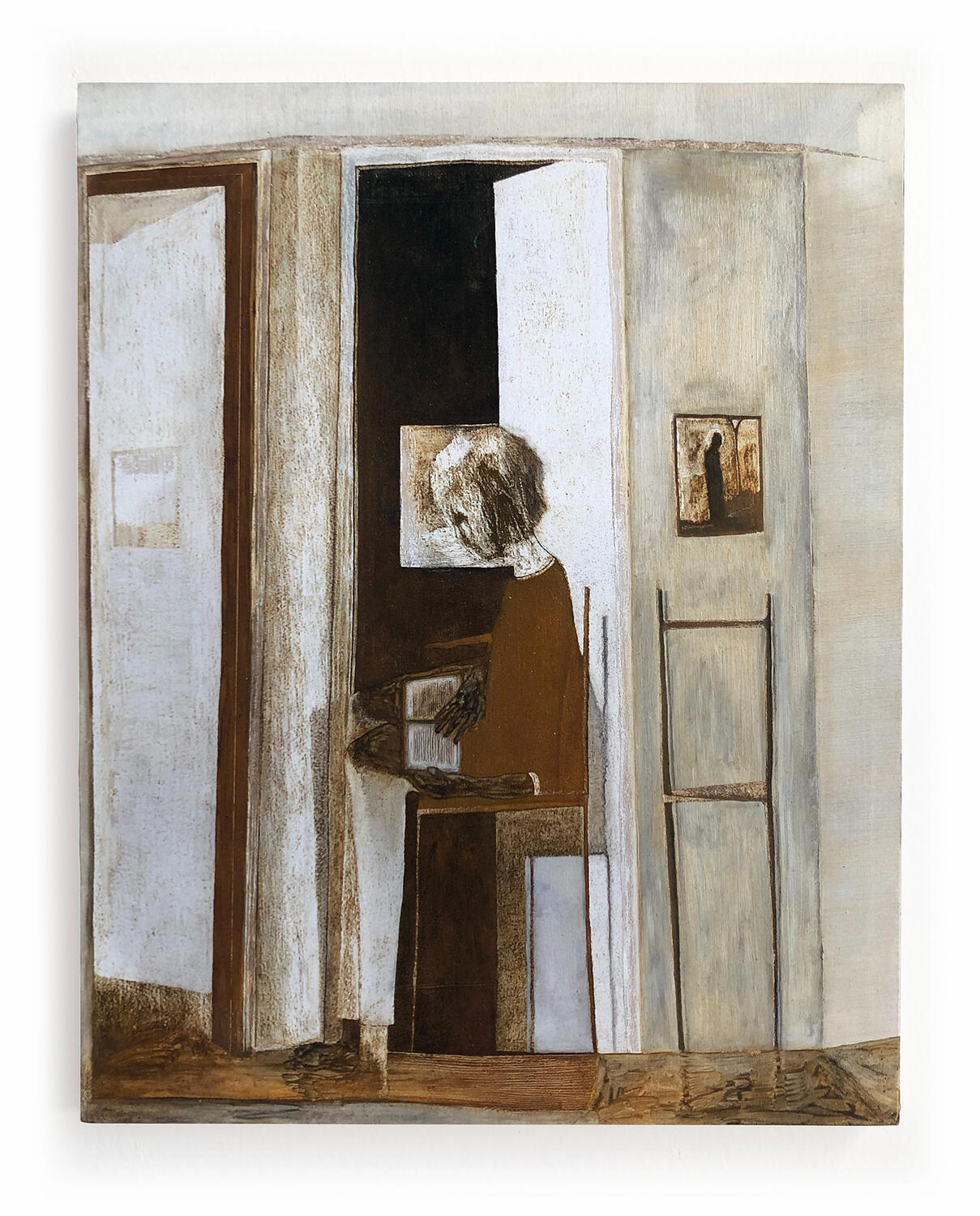 Assimilation. 2021. Oil paint on wood panel. 14 x 11 inches.