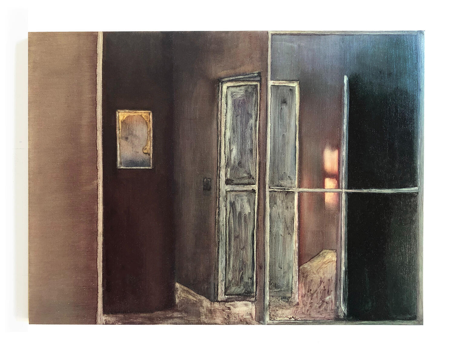 Conversion 4. 2021. Oil paint on wood panel. 18 x 24 inches.