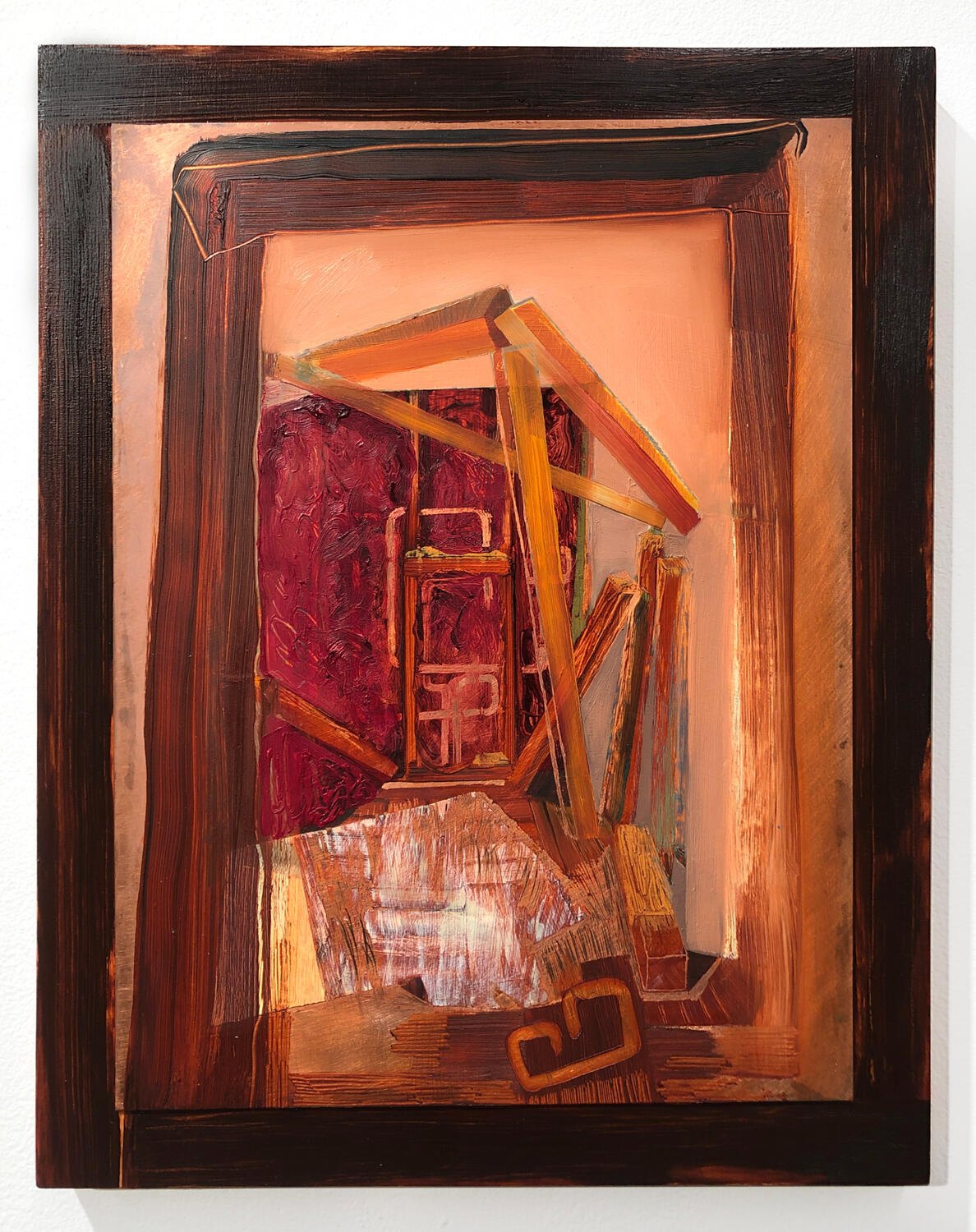 When Under Ether. 2022. Oil paint on copper plate. 14 x 11 inches.