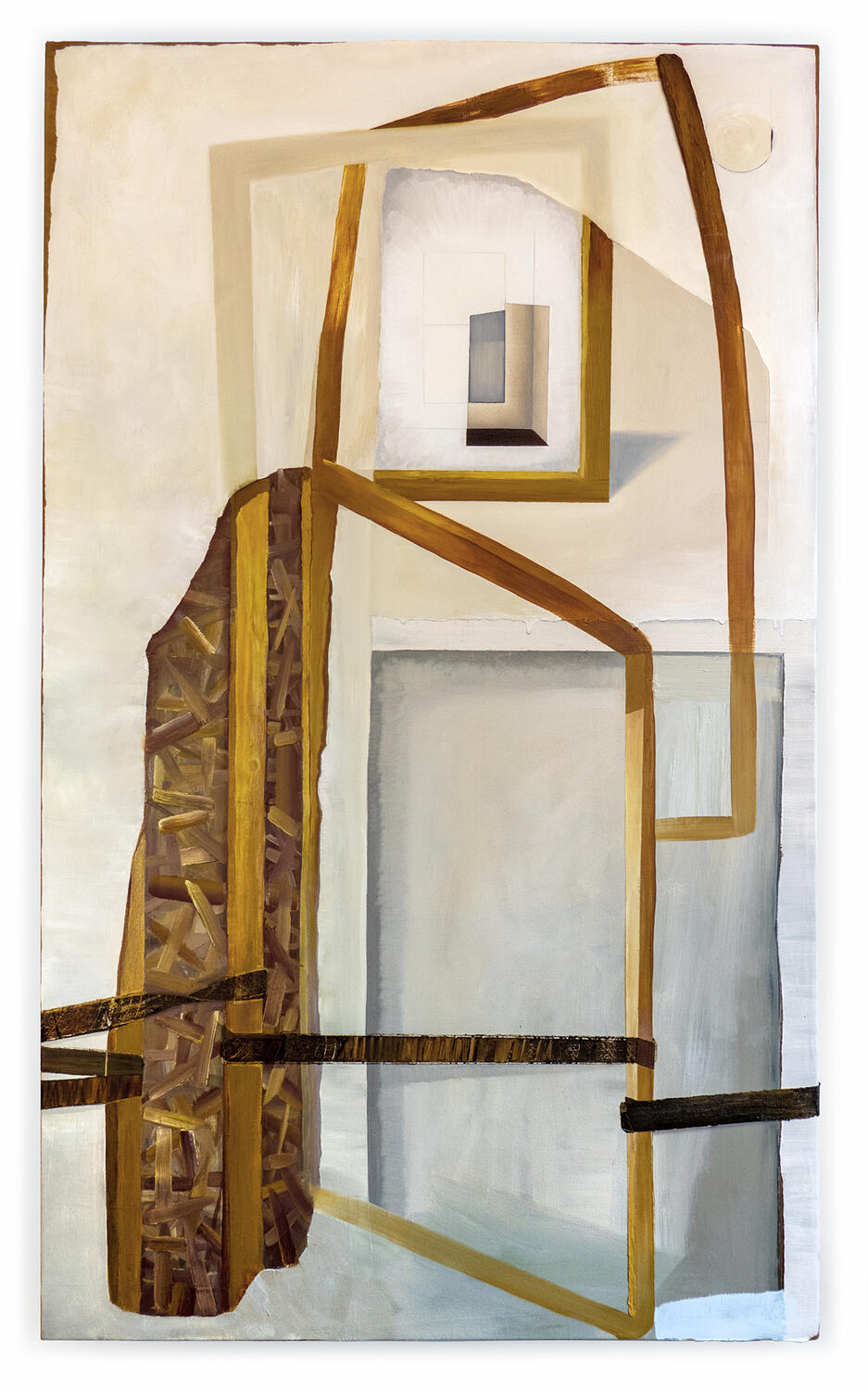 Strange Loop. 2022. Oil paint on canvas. 55 x 33 inches.