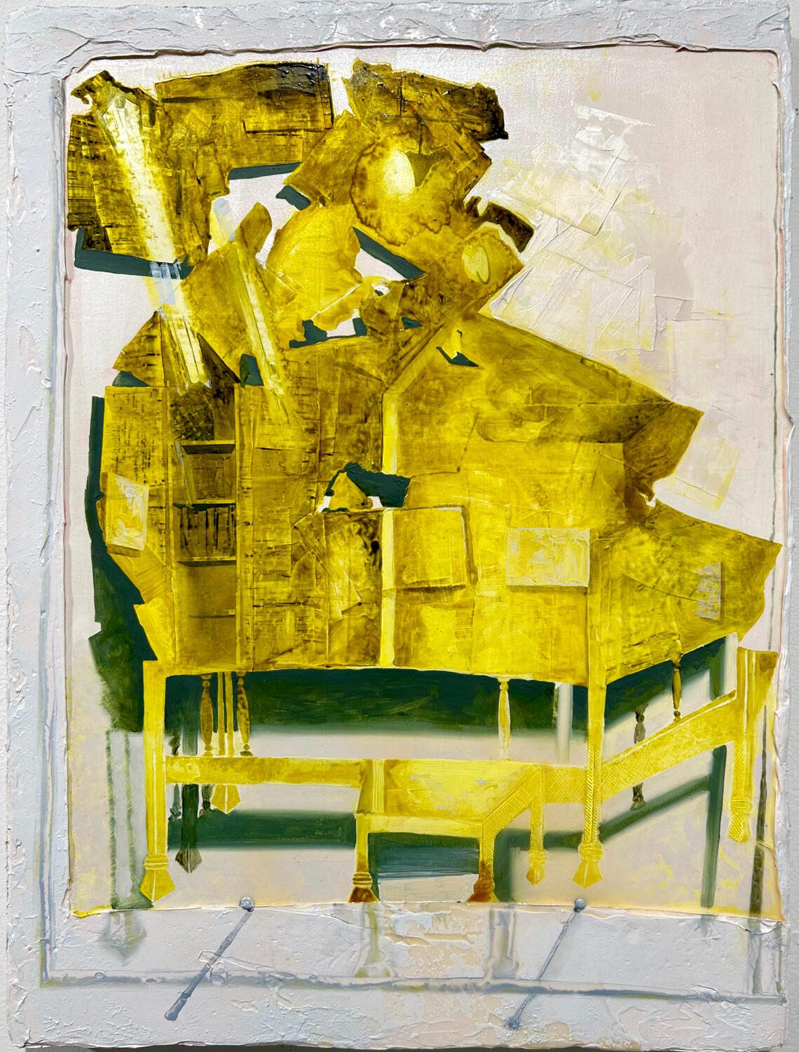 Hodegetria (Our Lady of the Way), 2024, Oil paint on canvas, 14 x 11"