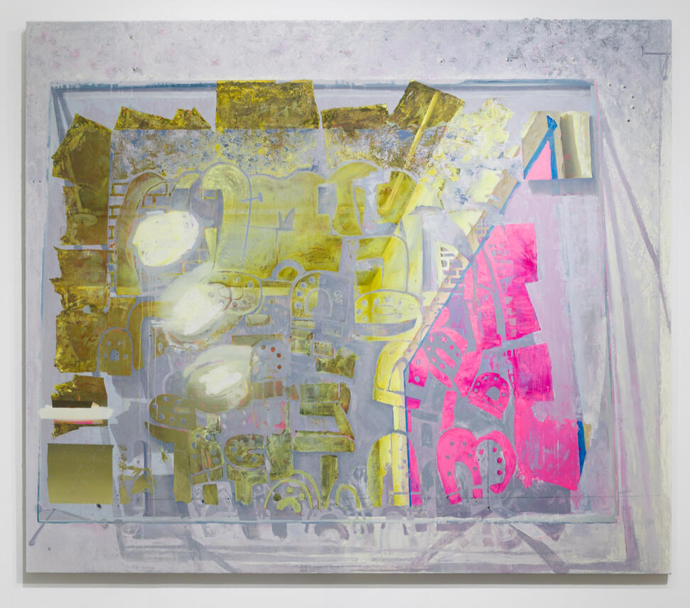 After Ancient Wall, 2025, Oil on canvas, 78 x 90”