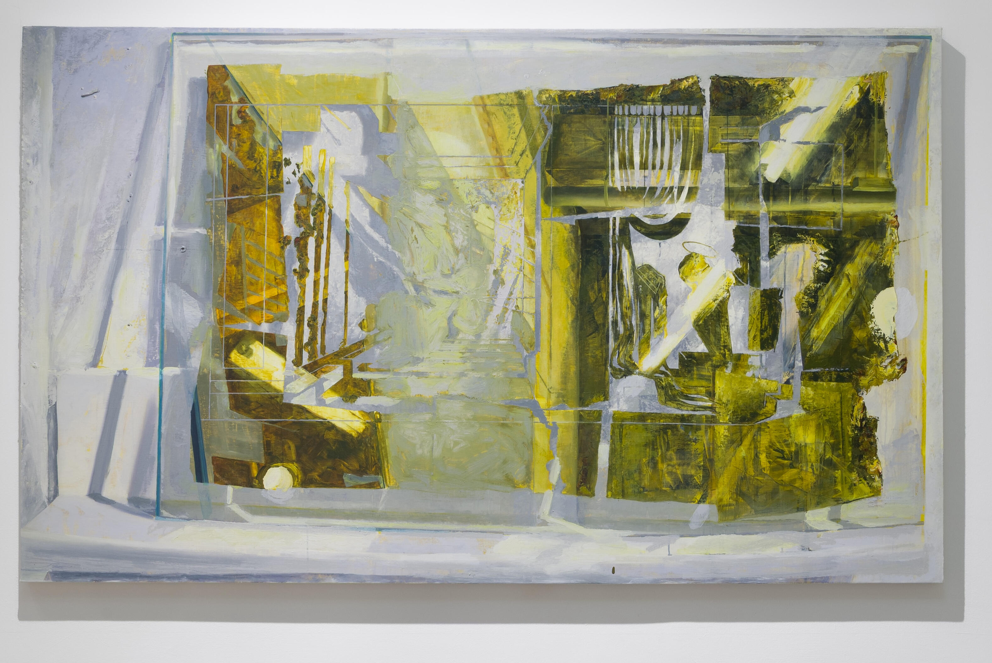 After Botticelli II, 2025. Oil paint on canvas. 45 x 74.5".