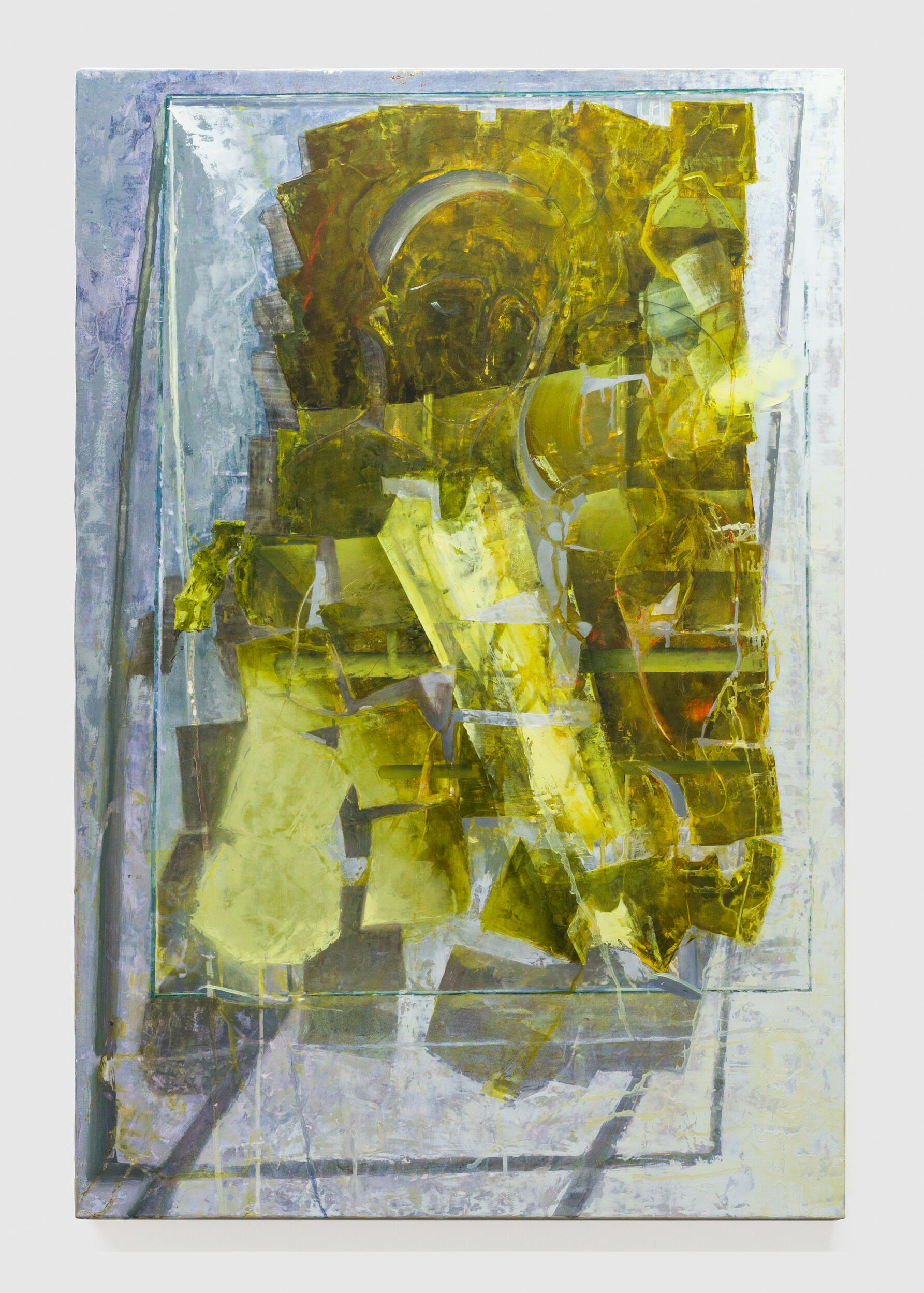 After Berlinghiero I, 2025. 18k gold, ggg tempera, and oil paint on panel. 31 5/8 x 21 1/8".