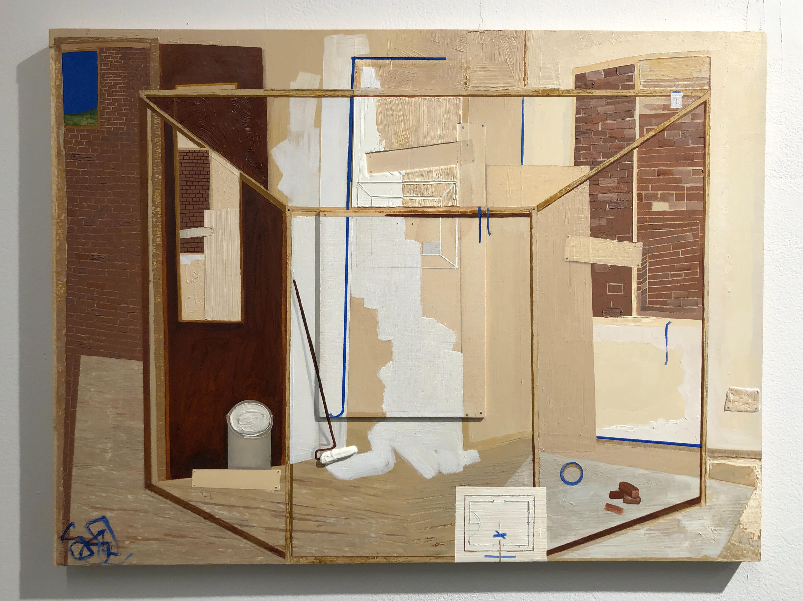 Escape Attempt, 2022. Oil paint on panel. 18 x 24".