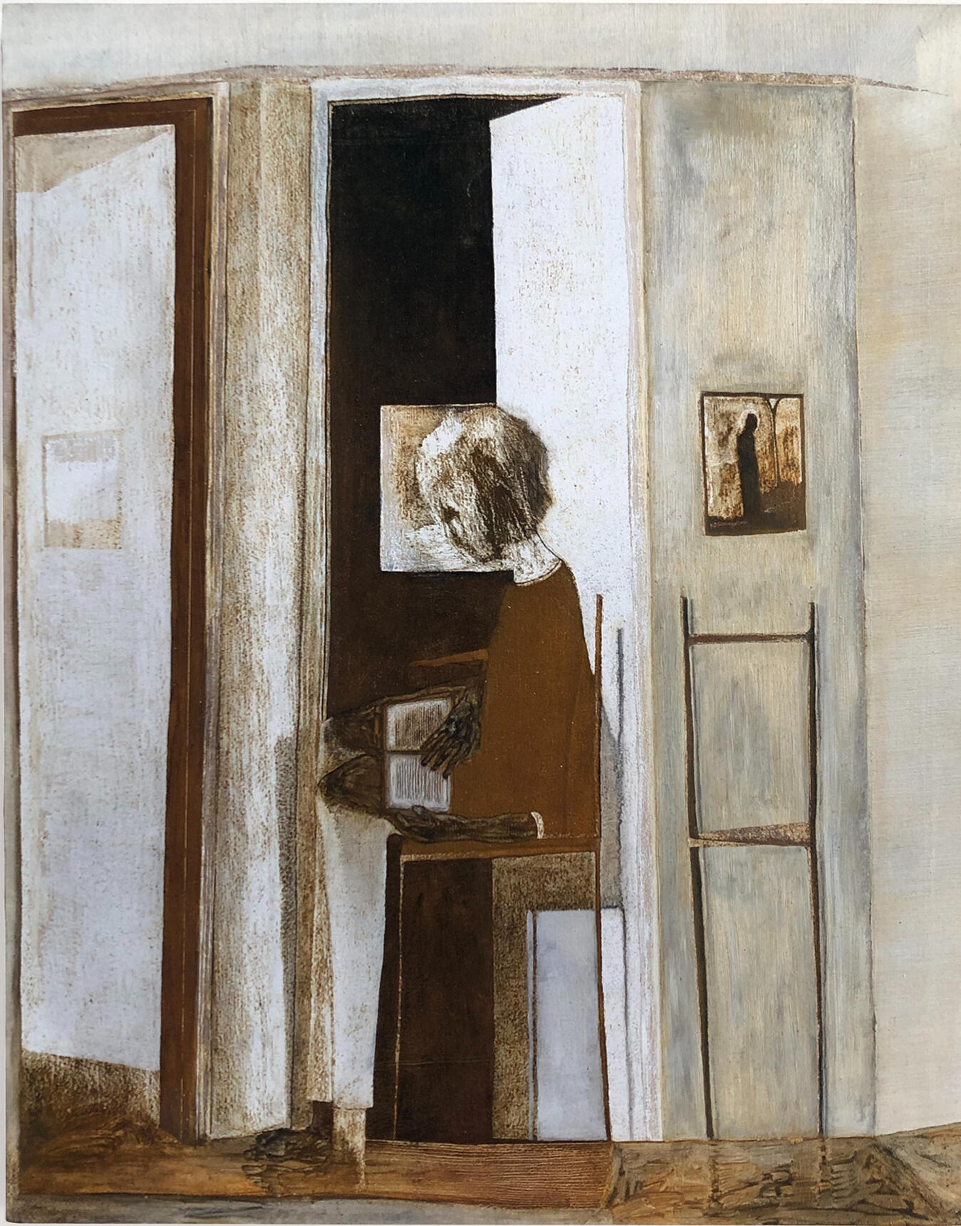 Assimilation, 2021. Oil paint on panel. 14 x 11".